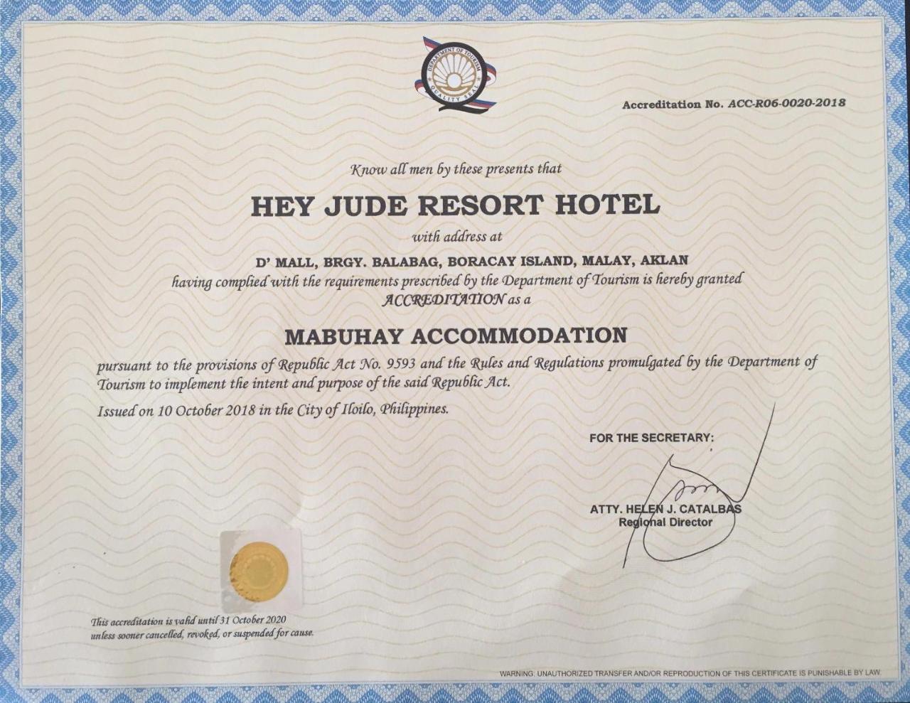 Hey Jude Resort Hotel Balabag  Exterior photo